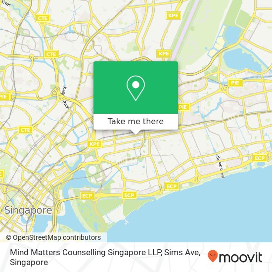 Mind Matters Counselling Singapore LLP, Sims Ave地图