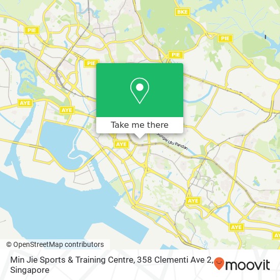 Min Jie Sports & Training Centre, 358 Clementi Ave 2 map