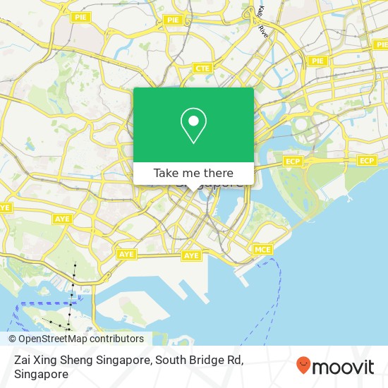 Zai Xing Sheng Singapore, South Bridge Rd map