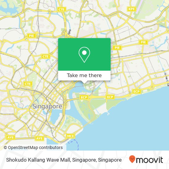 Shokudo Kallang Wave Mall, Singapore map