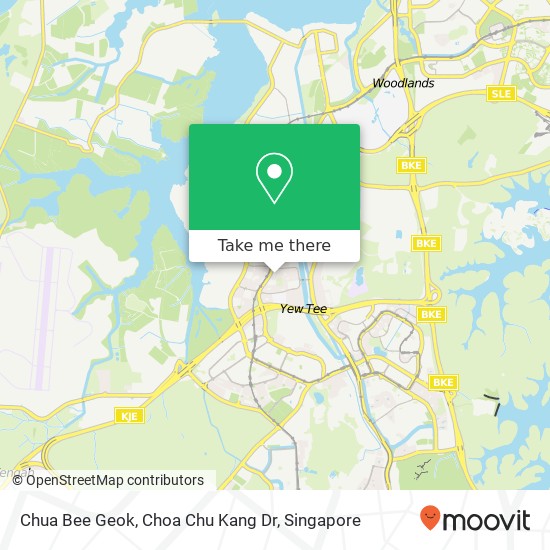 Chua Bee Geok, Choa Chu Kang Dr map