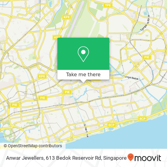 Anwar Jewellers, 613 Bedok Reservoir Rd map