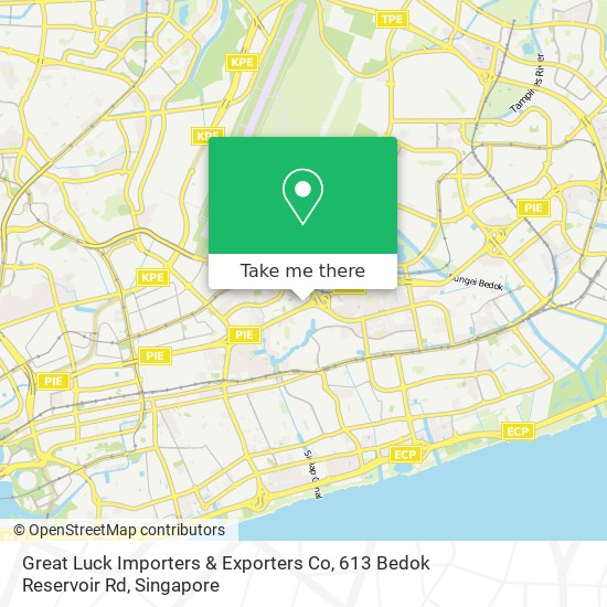 Great Luck Importers & Exporters Co, 613 Bedok Reservoir Rd map