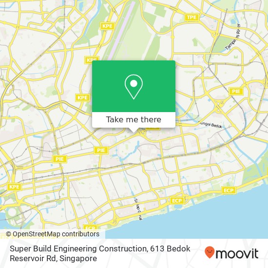 Super Build Engineering Construction, 613 Bedok Reservoir Rd map
