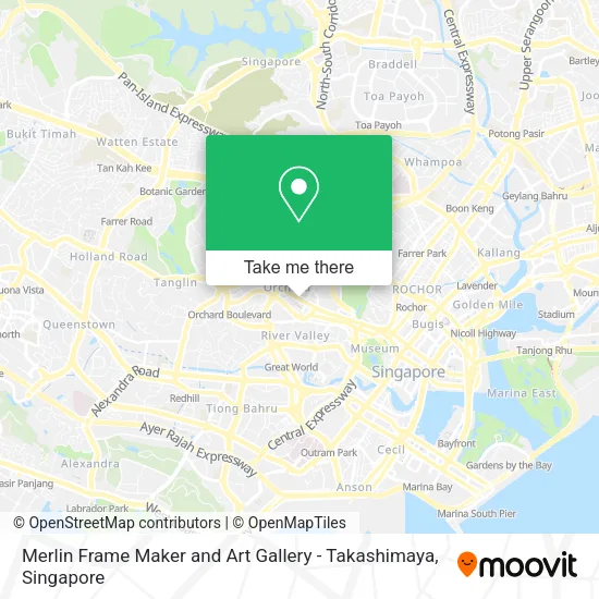 Merlin Frame Maker and Art Gallery - Takashimaya map