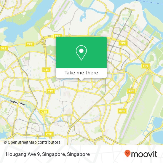 Hougang Ave 9, Singapore map