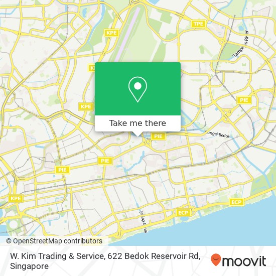 W. Kim Trading & Service, 622 Bedok Reservoir Rd地图