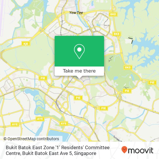 Bukit Batok East Zone '1' Residents' Committee Centre, Bukit Batok East Ave 5地图