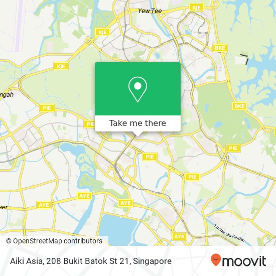 Aiki Asia, 208 Bukit Batok St 21 map