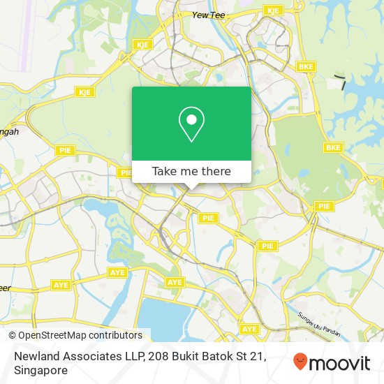 Newland Associates LLP, 208 Bukit Batok St 21地图