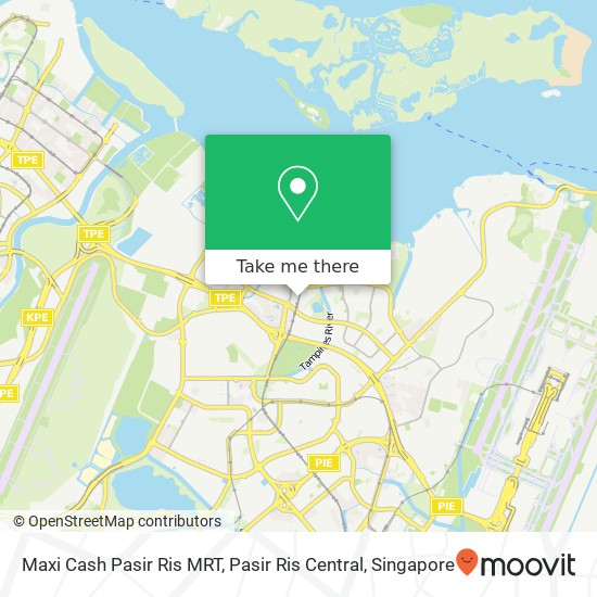 Maxi Cash Pasir Ris MRT, Pasir Ris Central map