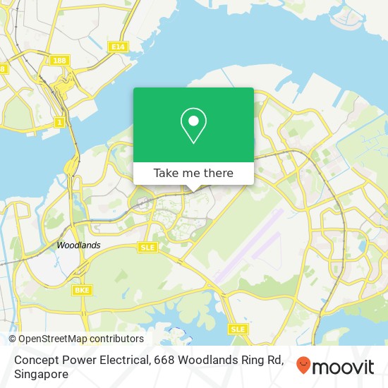 Concept Power Electrical, 668 Woodlands Ring Rd地图