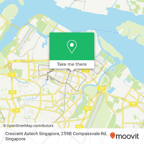 Crescent Astech Singapore, 259B Compassvale Rd map