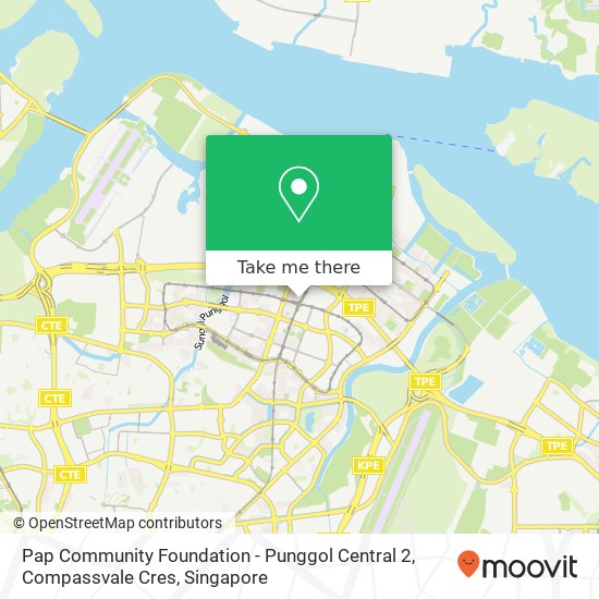 Pap Community Foundation - Punggol Central 2, Compassvale Cres地图