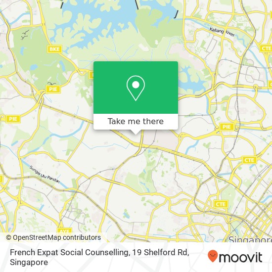 French Expat Social Counselling, 19 Shelford Rd地图