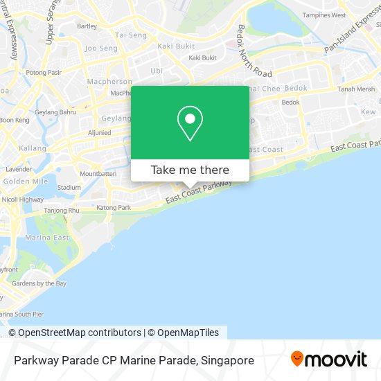 Parkway Parade CP Marine Parade map