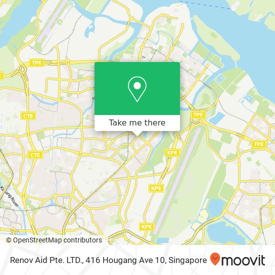 Renov Aid Pte. LTD., 416 Hougang Ave 10 map