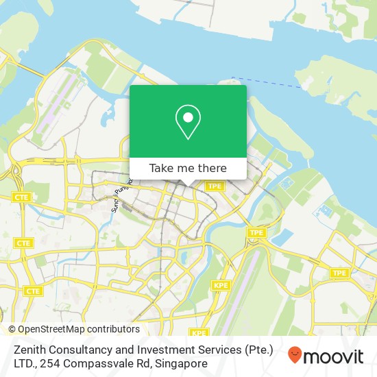 Zenith Consultancy and Investment Services (Pte.) LTD., 254 Compassvale Rd地图