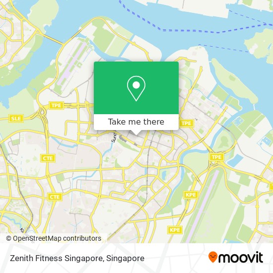 Zenith Fitness Singapore map