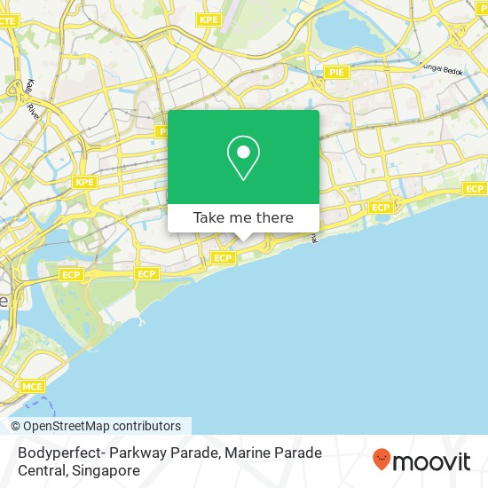 Bodyperfect- Parkway Parade, Marine Parade Central map