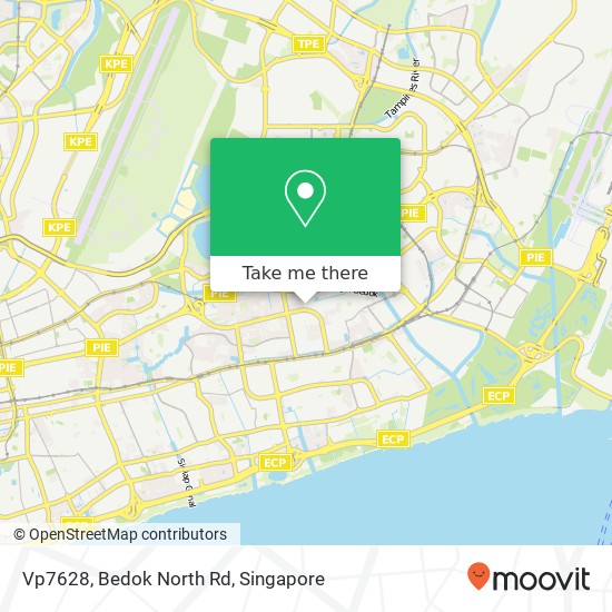 Vp7628, Bedok North Rd map