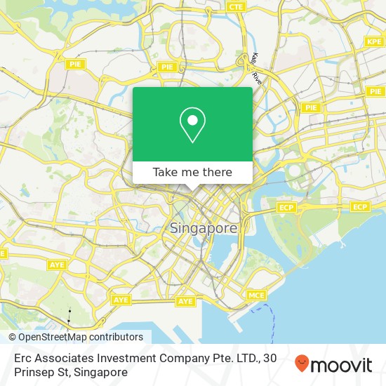 Erc Associates Investment Company Pte. LTD., 30 Prinsep St map