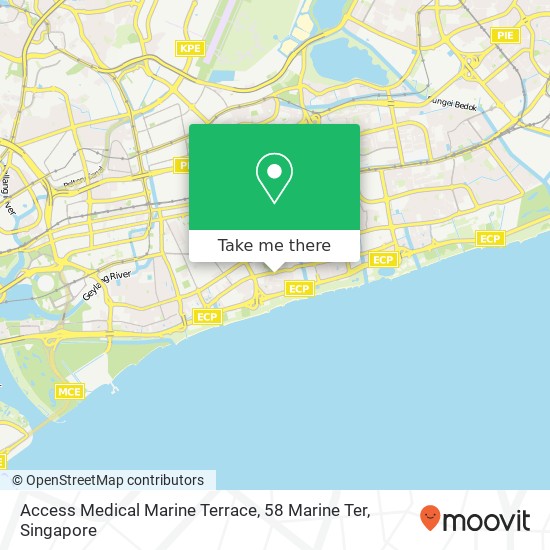 Access Medical Marine Terrace, 58 Marine Ter map