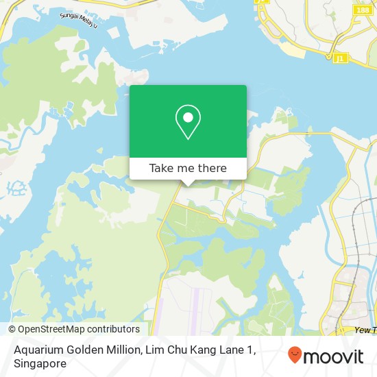 Aquarium Golden Million, Lim Chu Kang Lane 1 map