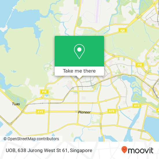 UOB, 638 Jurong West St 61地图