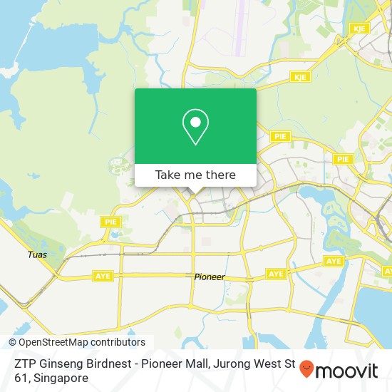 ZTP Ginseng Birdnest - Pioneer Mall, Jurong West St 61地图