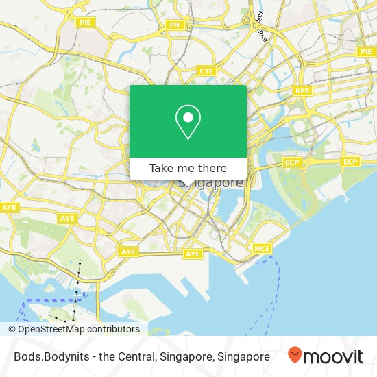 Bods.Bodynits - the Central, Singapore地图