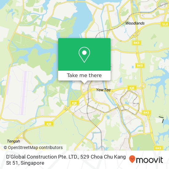 D'Global Construction Pte. LTD., 529 Choa Chu Kang St 51 map