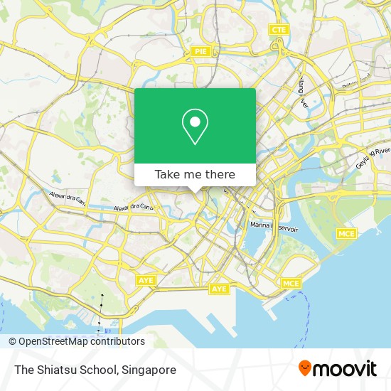 The Shiatsu School map