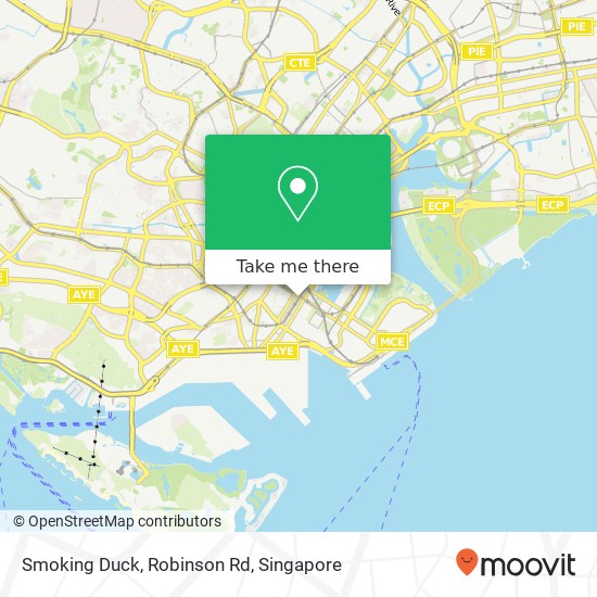 Smoking Duck, Robinson Rd map
