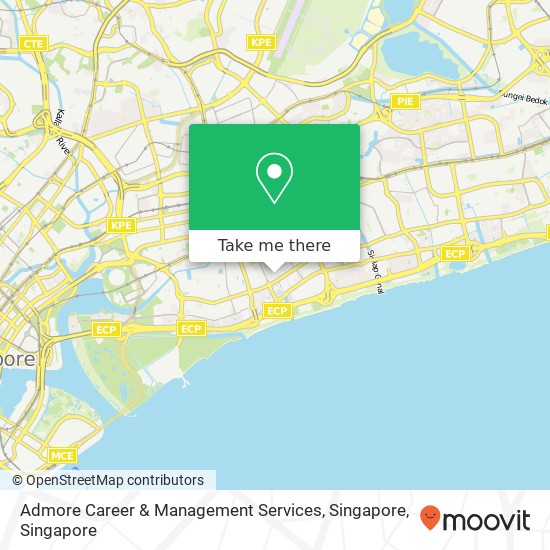 Admore Career & Management Services, Singapore map