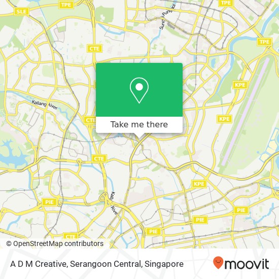 A D M Creative, Serangoon Central map