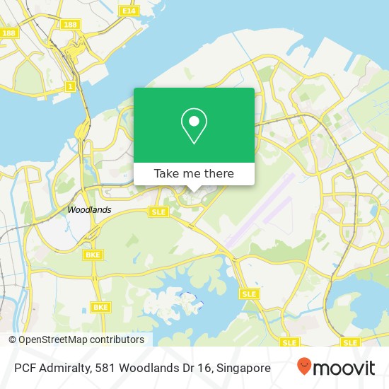 PCF Admiralty, 581 Woodlands Dr 16 map