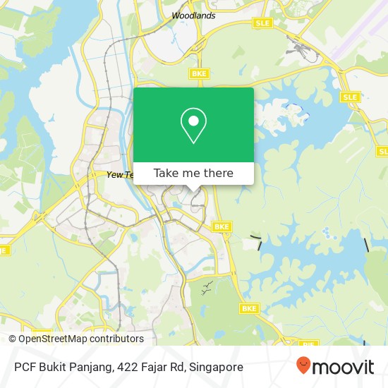 PCF Bukit Panjang, 422 Fajar Rd map