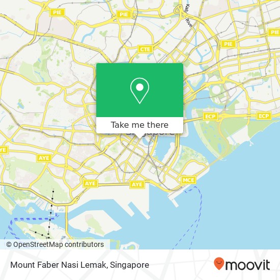 Mount Faber Nasi Lemak, Singapore map