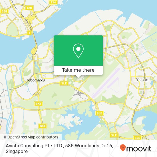 Avista Consulting Pte. LTD., 585 Woodlands Dr 16地图