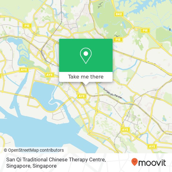 San Qi Traditional Chinese Therapy Centre, Singapore map