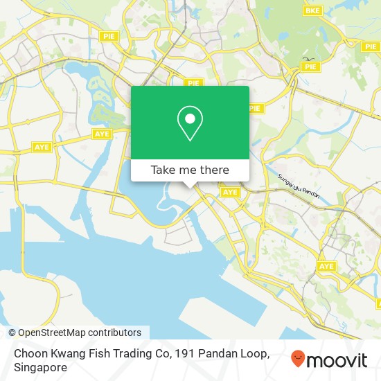 Choon Kwang Fish Trading Co, 191 Pandan Loop map