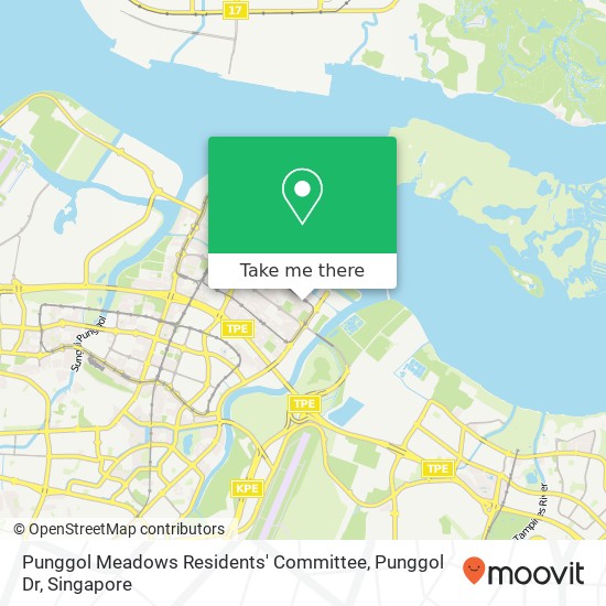 Punggol Meadows Residents' Committee, Punggol Dr地图