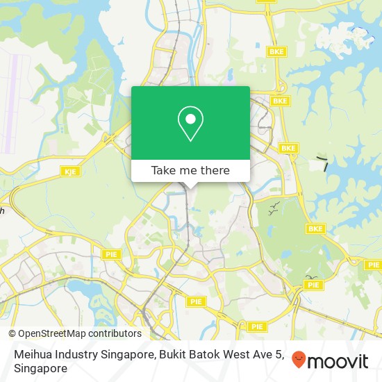 Meihua Industry Singapore, Bukit Batok West Ave 5地图