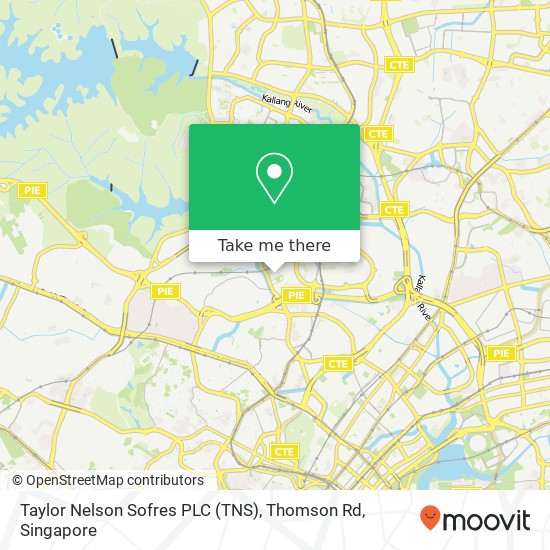 Taylor Nelson Sofres PLC (TNS), Thomson Rd map