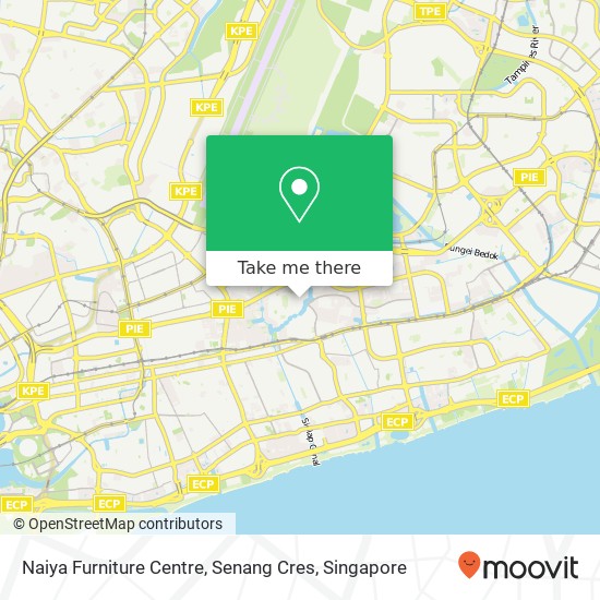 Naiya Furniture Centre, Senang Cres map