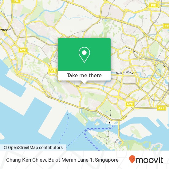 Chang Ken Chiew, Bukit Merah Lane 1 map