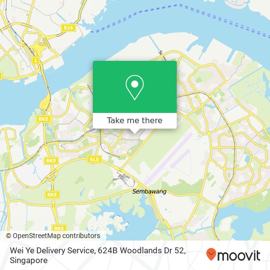 Wei Ye Delivery Service, 624B Woodlands Dr 52 map
