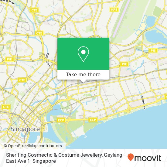 Sheriting Cosmectic & Costume Jewellery, Geylang East Ave 1 map