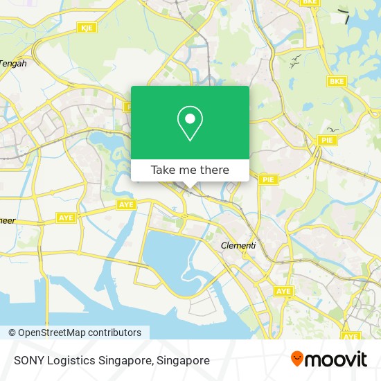 SONY Logistics Singapore地图